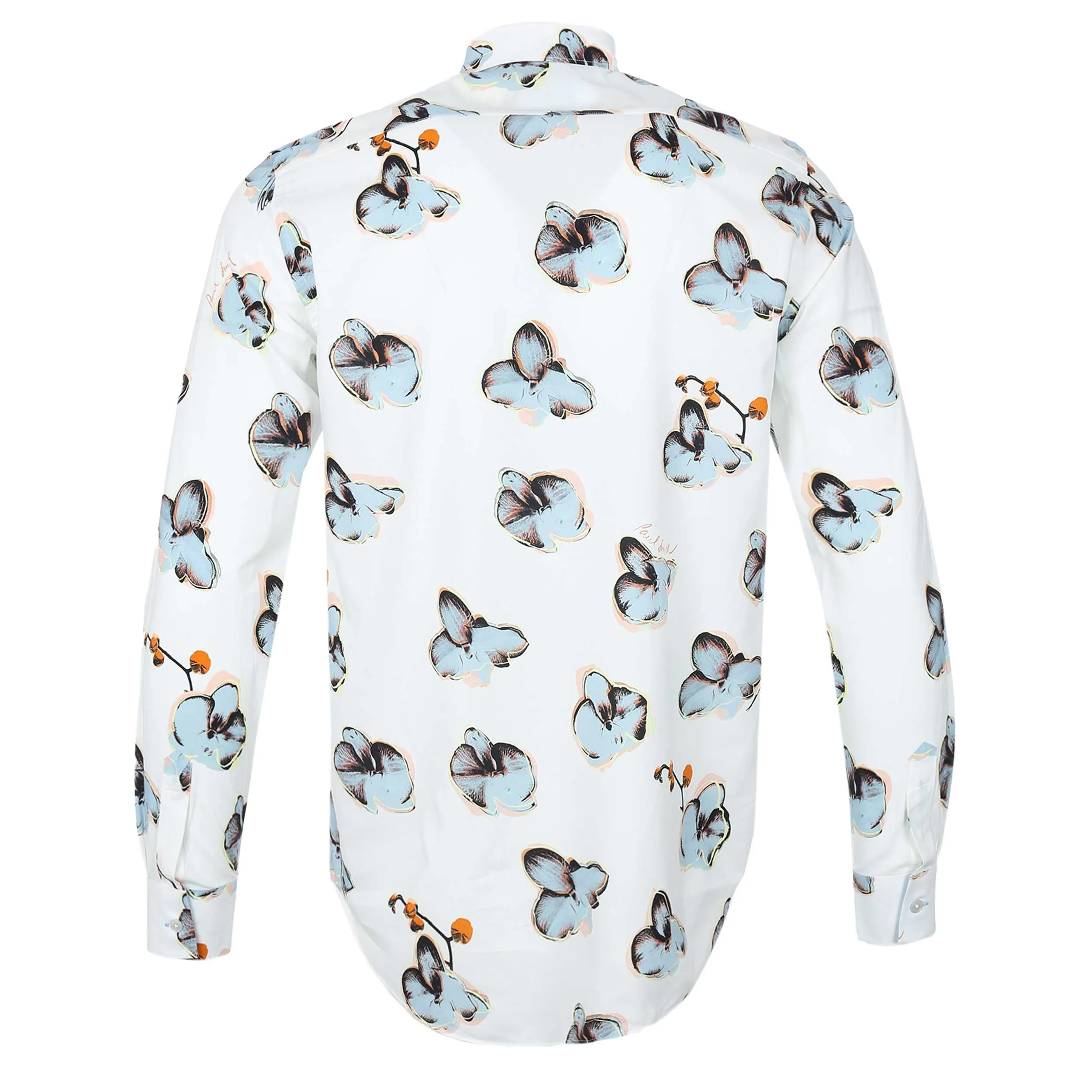 Paul Smith Floral Print Reg Fit Shirt in White