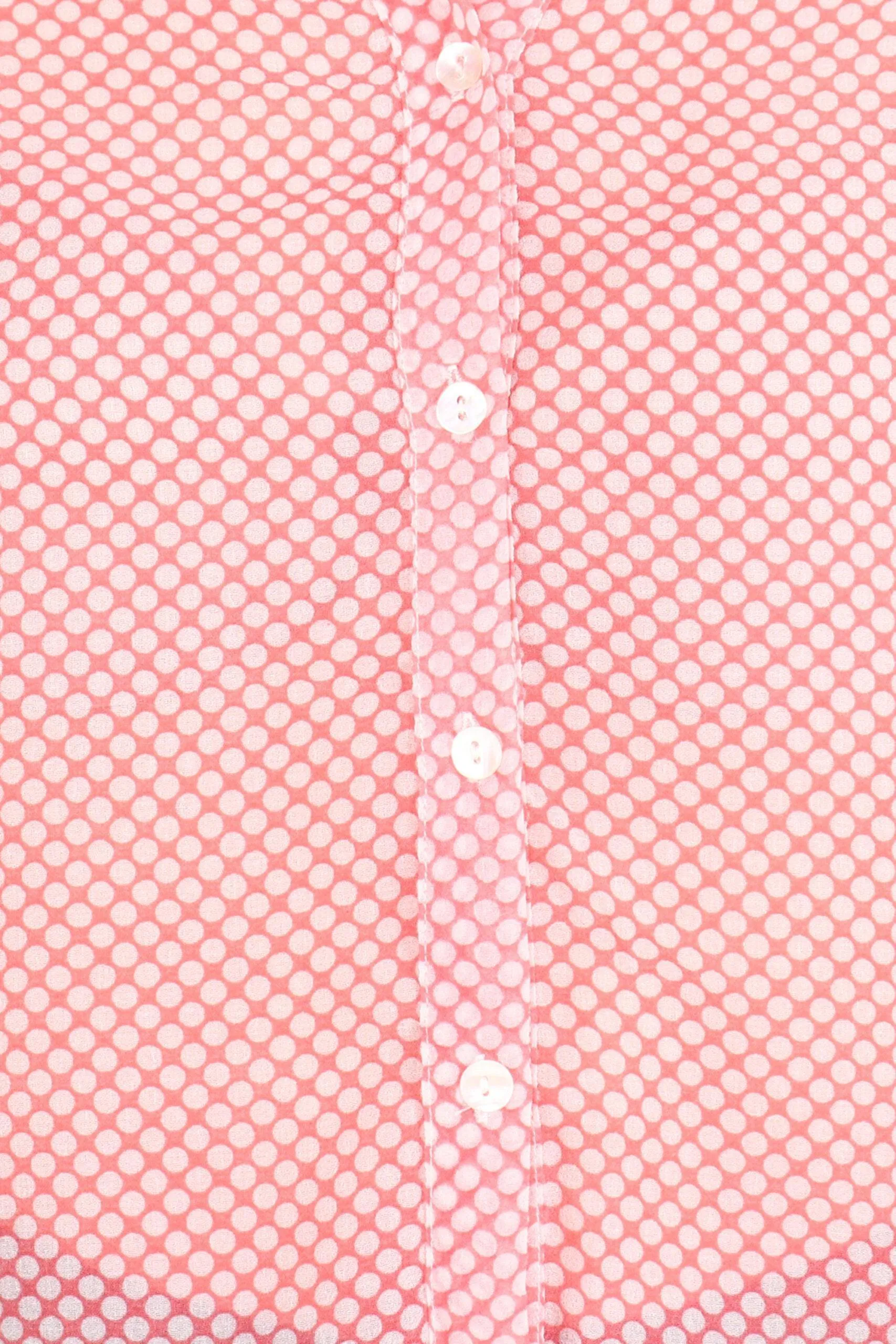 Pink Polka Dots Printed Shirt