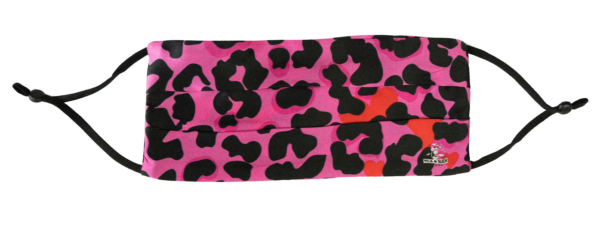 "Wild Child" Pink Leopard Fashion Silk Face Mask