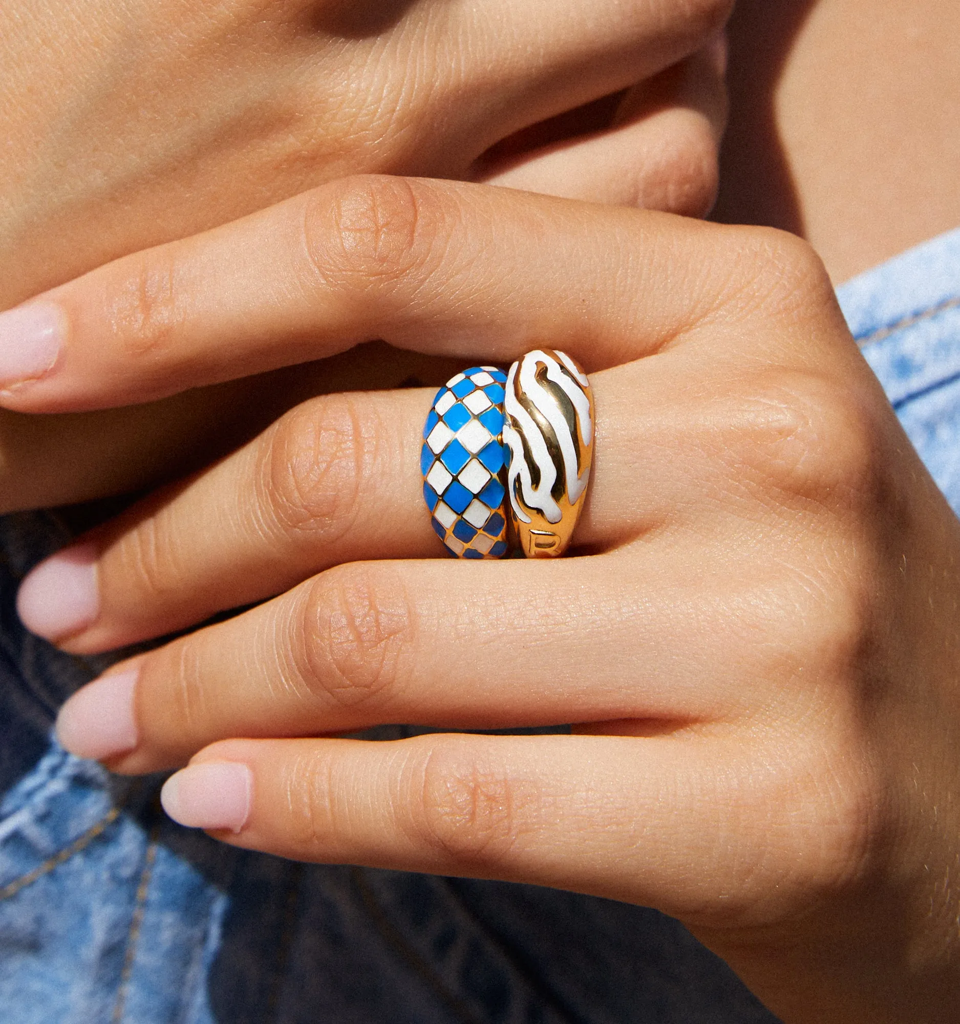 Savannah Dome Ring In White