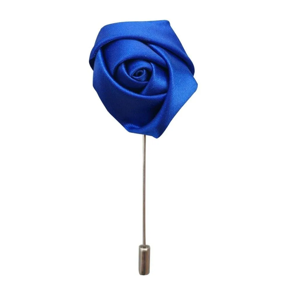 Silk Rose Lapel Pin