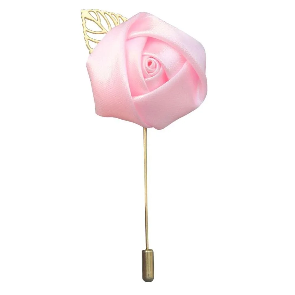 Silk Rose Lapel Pin