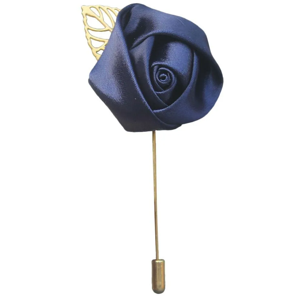 Silk Rose Lapel Pin