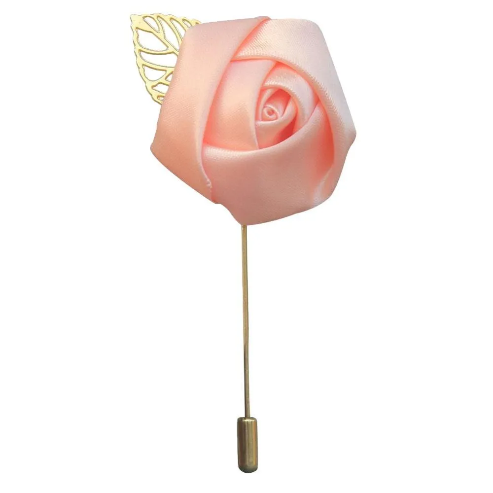 Silk Rose Lapel Pin