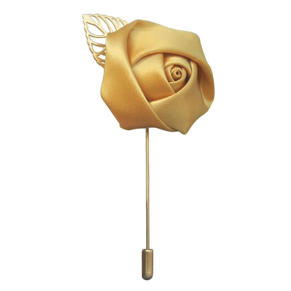 Silk Rose Lapel Pin