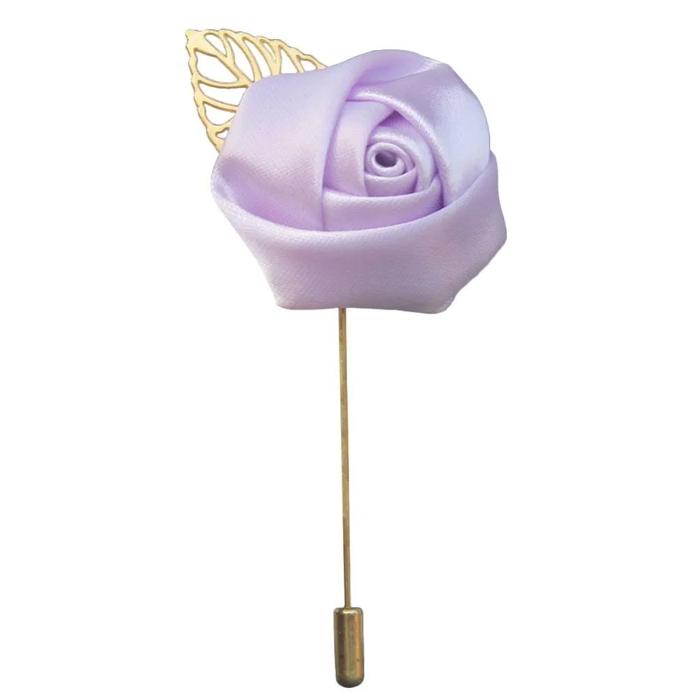 Silk Rose Lapel Pin