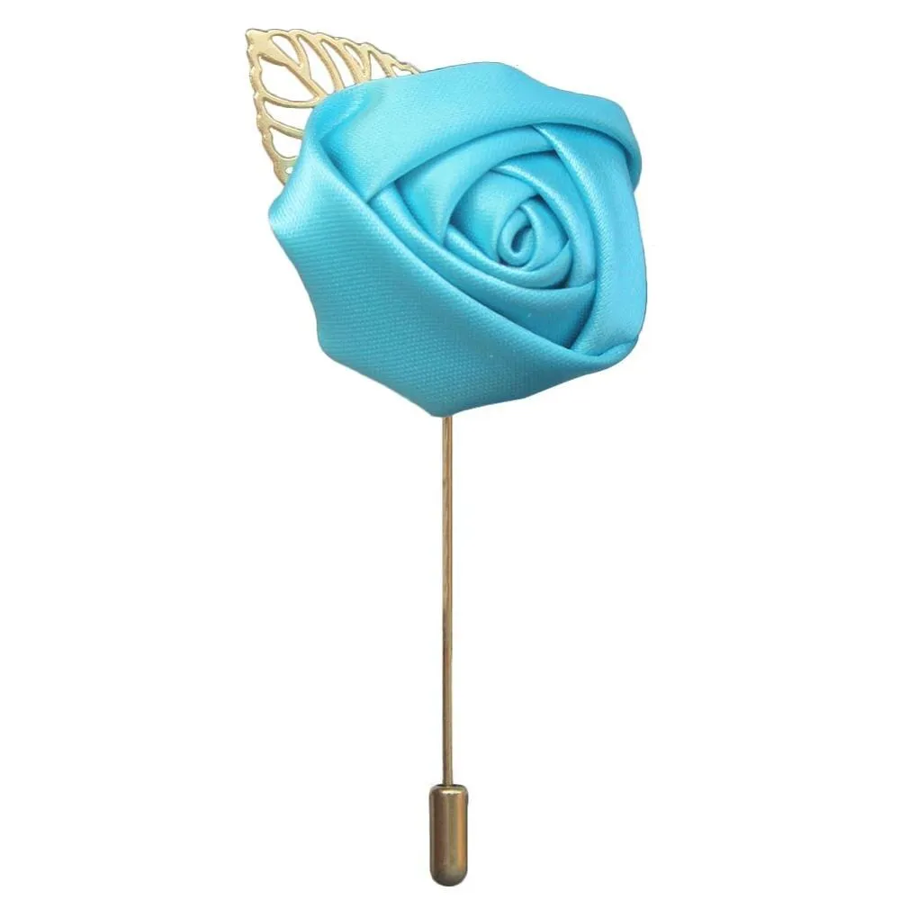 Silk Rose Lapel Pin