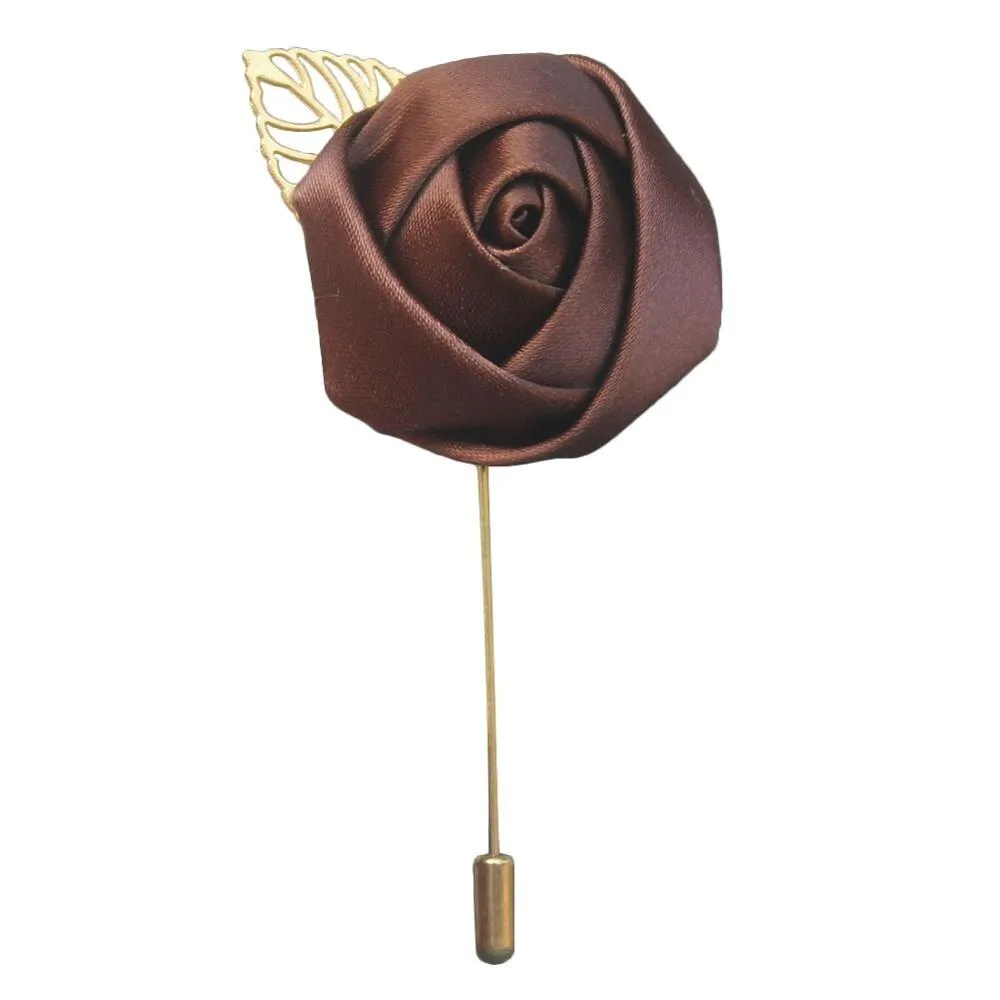 Silk Rose Lapel Pin