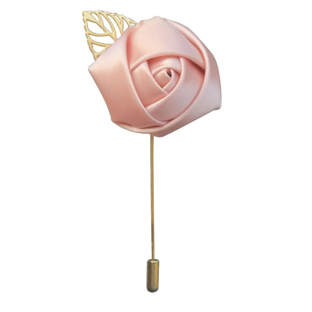 Silk Rose Lapel Pin