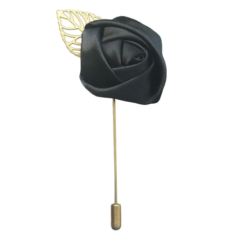 Silk Rose Lapel Pin