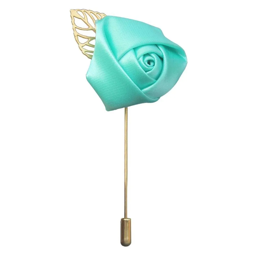 Silk Rose Lapel Pin