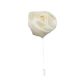 Silk Rose Lapel Pin