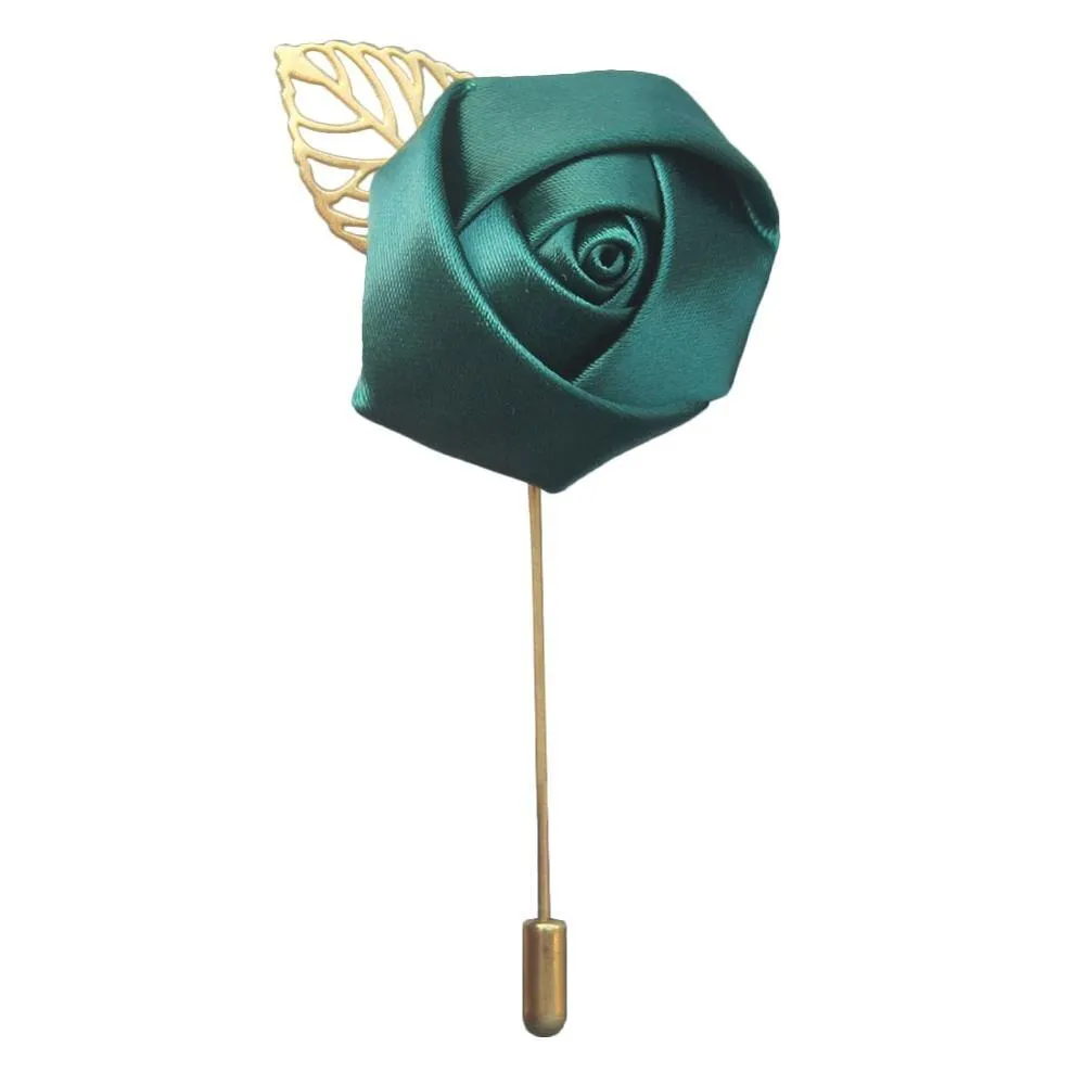 Silk Rose Lapel Pin