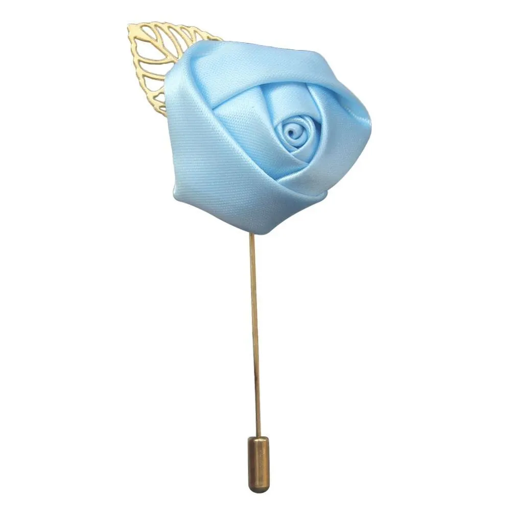 Silk Rose Lapel Pin