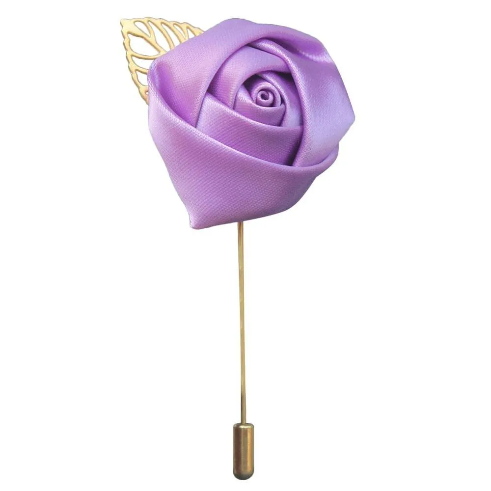 Silk Rose Lapel Pin