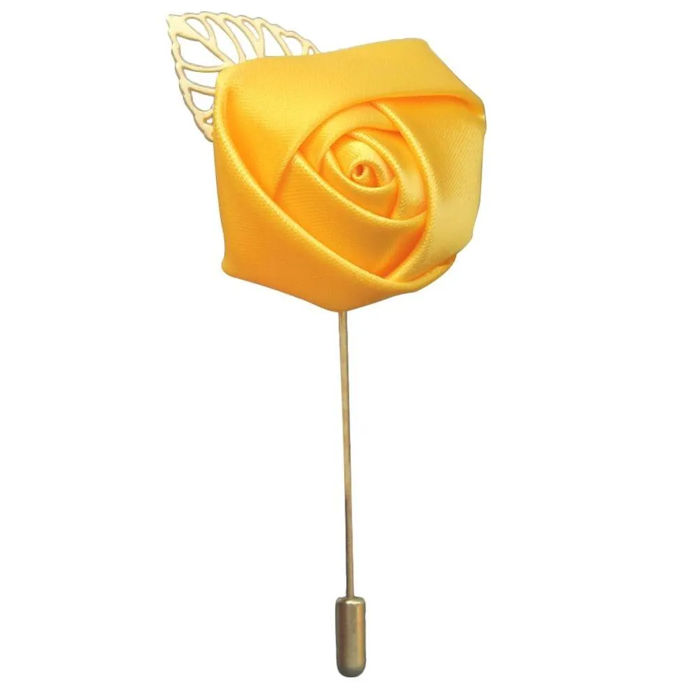 Silk Rose Lapel Pin