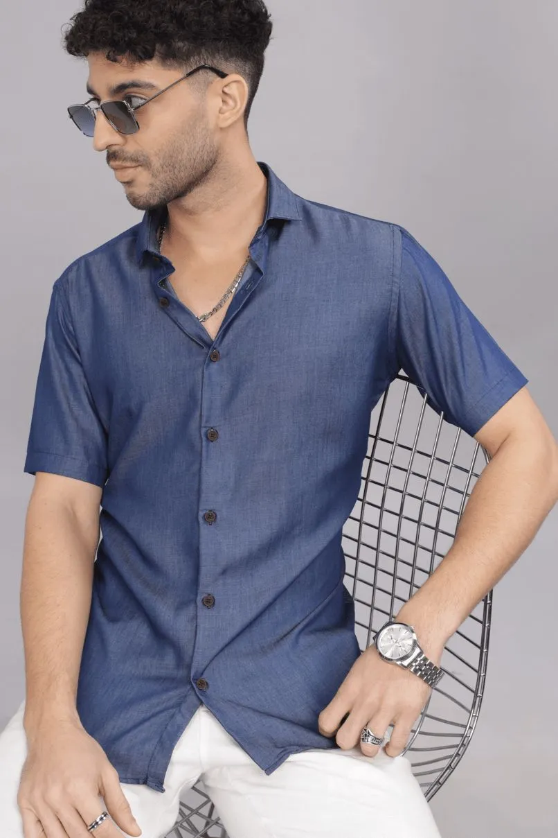 Silky Denim - Half Sleeve - Airlite Shirt