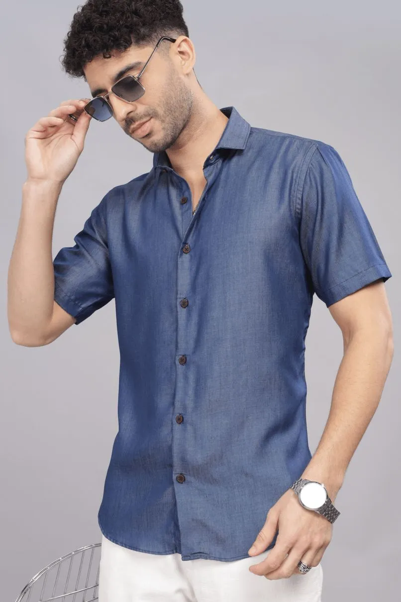 Silky Denim - Half Sleeve - Airlite Shirt