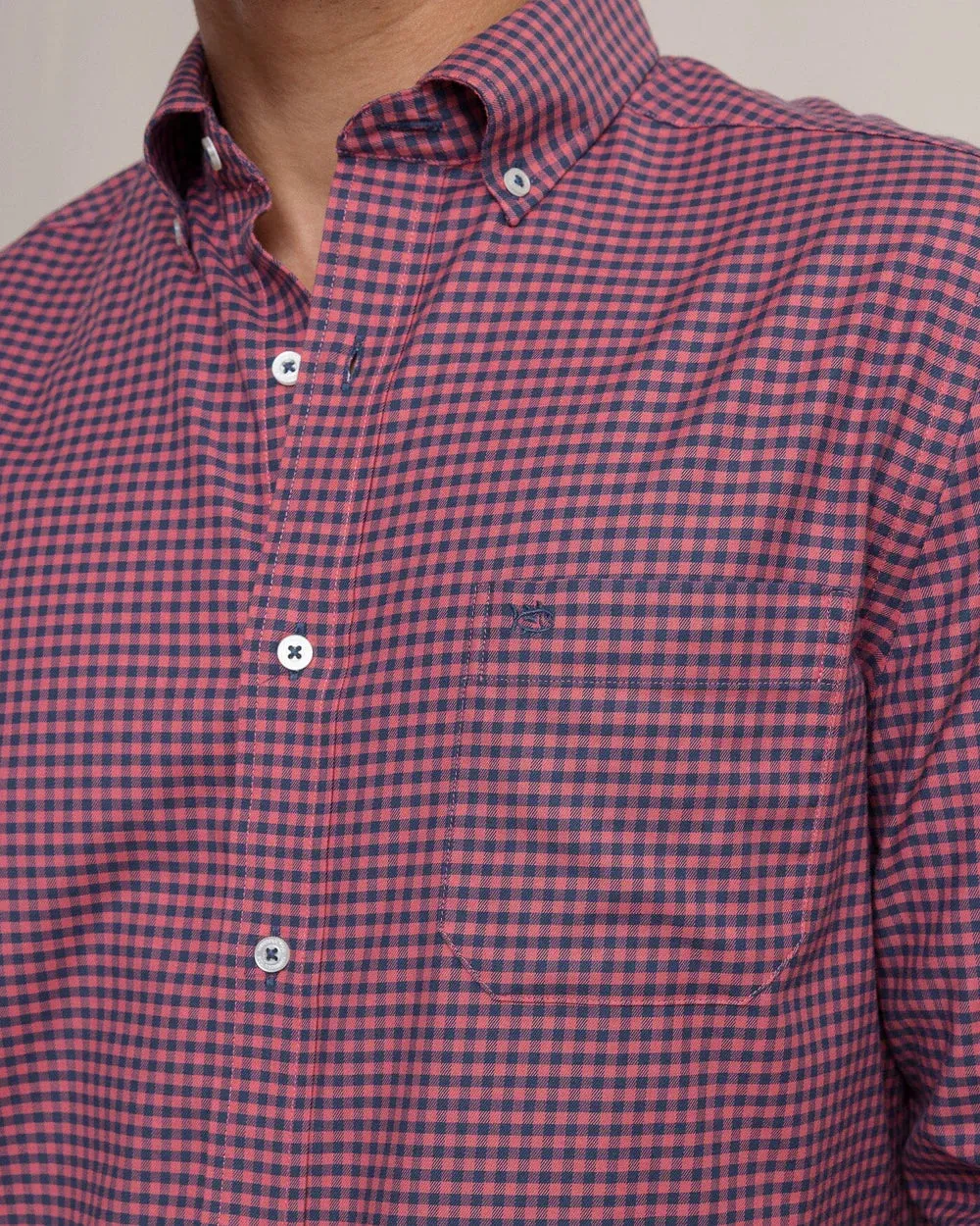 Southern Tide Shemwood Plaid Skipjack Long Sleeve Sport Shirt