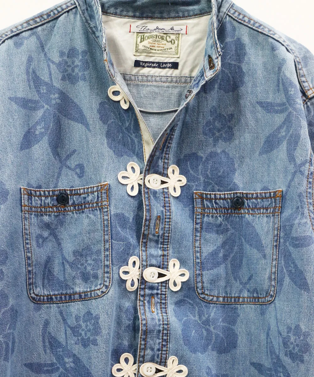 THE DAWN B - UPcycle custom shirts FLOWER DENIM