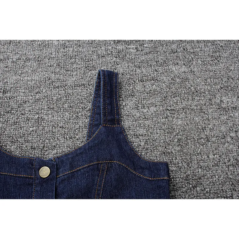 Toddler Kid Girls Blue Jean Dress