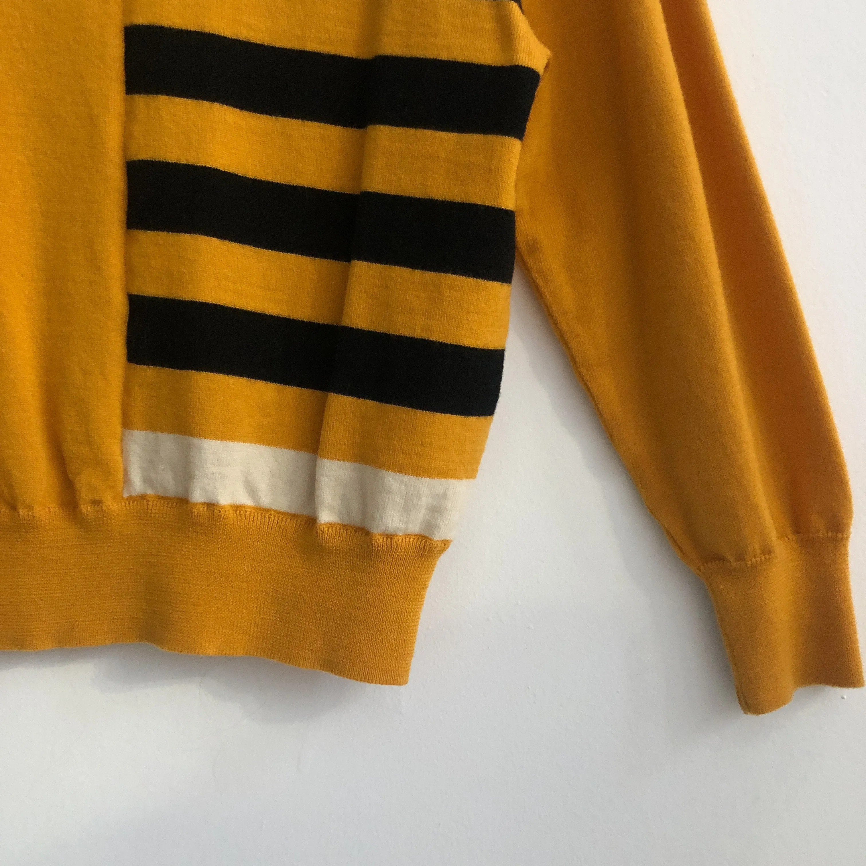 Vintage Bumble Bee Collared Sweater