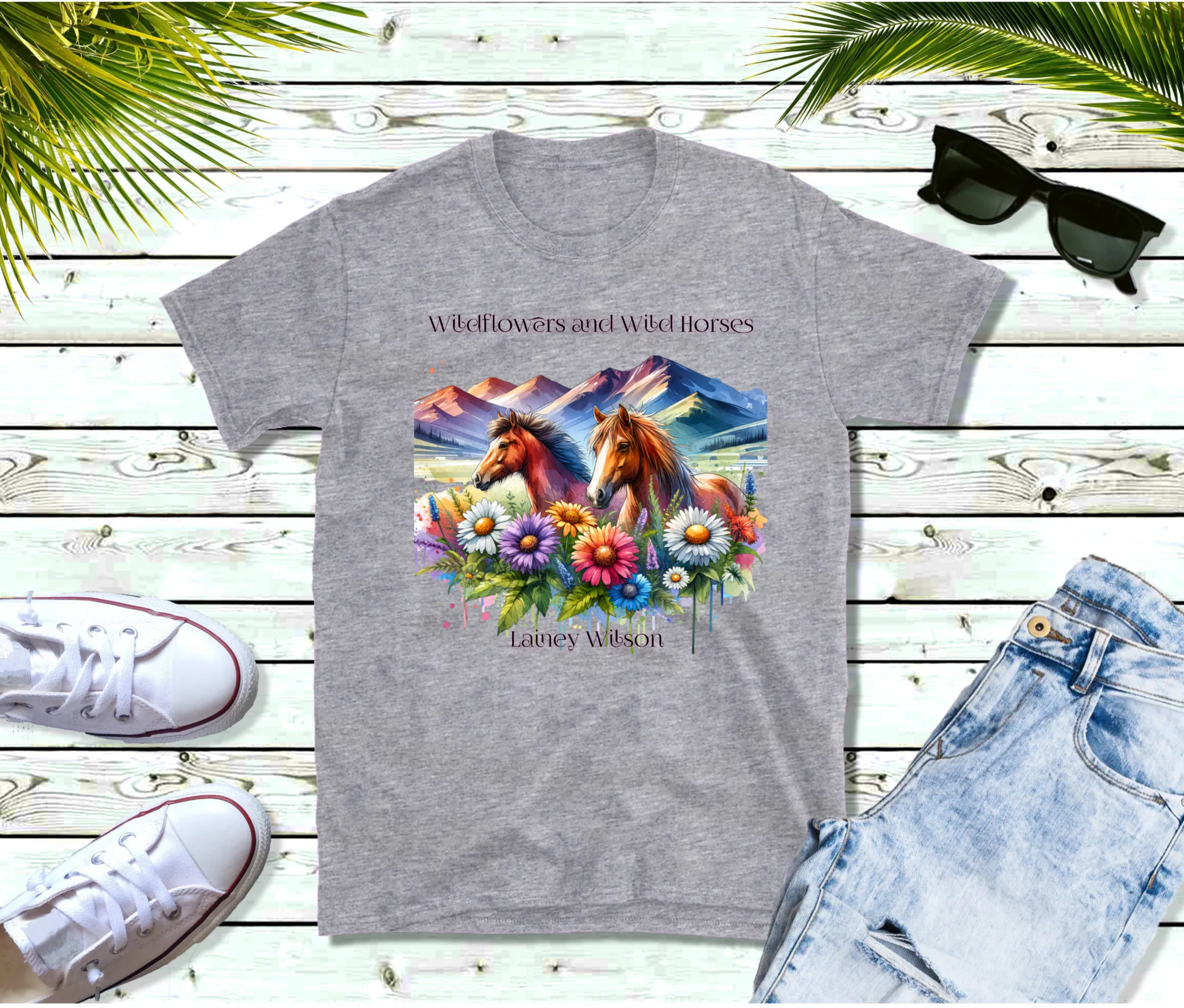 Wildflowers and Wild Horses T-Shirt, Country Music T-Shirt, Country Music Concert, Tour T-Shirt