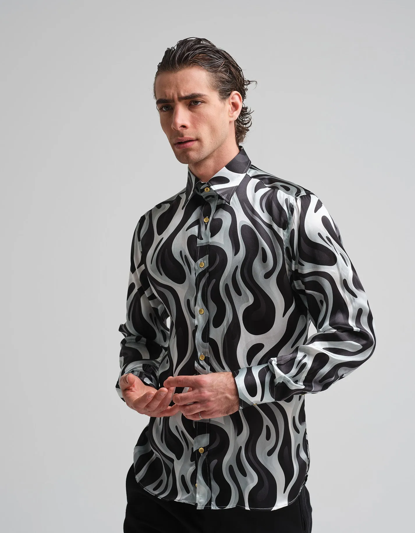 Zebra Silk Shirt GOLD COLLECTION